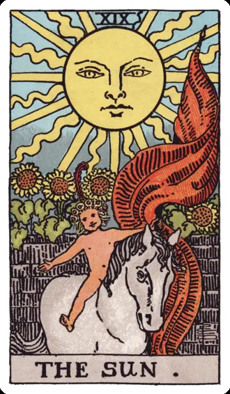The Sun tarot card